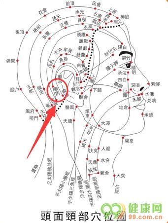 頭竅陰穴|頭竅陰穴位置 